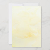 Moderne schattige kleine bij's 1e verjaardag geel kaart (Achterkant)