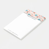 Moderne Schattige Koala en Bloeiende Bloemen Post-it® Notes (Schuin)