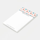 Moderne Schattige Koala en Bloeiende Bloemen Post-it® Notes (Schuin)