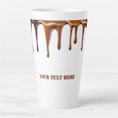 Moderne schattige, koele koffie druipende aangepas latte mok (Voorkant)