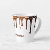 Moderne schattige, koele koffie druipende aangepas latte mok (Rechterhoek)