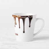 Moderne schattige, koele koffie druipende aangepas latte mok (Rechts)