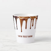 Moderne schattige, koele koffie druipende aangepas latte mok (Voorkant)