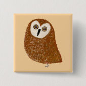 Moderne schattige noordelijke zaagbekuil vierkante button 5,1 cm (Voorkant)