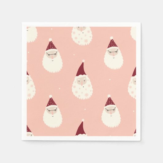 Moderne schattige patroon Sinterroze patroon met k Servet (Voorkant)