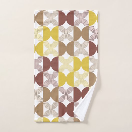 Moderne, schattige retro patroon Kunelegant Bad Handdoek (Handdoek)