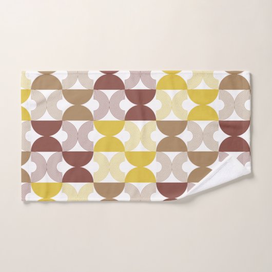 Moderne, schattige retro patroon Kunelegant Bad Handdoek (Handdoek)