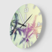 Moderne Schattige tropische beach, palmen - monogr Grote Klok (Hoek)