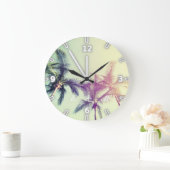 Moderne Schattige tropische beach, palmen - monogr Grote Klok (Huis)