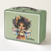 Moderne Schattige Zwarte Meisjesfee Prinses (Voorkant)