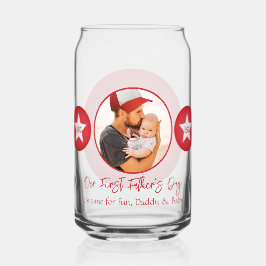 Moderne Schattigee Baby Keepsake Daddy Eerste Vade Blikvorm Glas