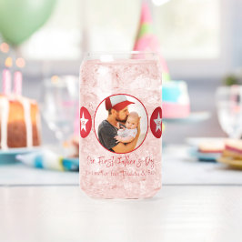 Moderne Schattigee Baby Keepsake Daddy Eerste Vade Blikvorm Glas