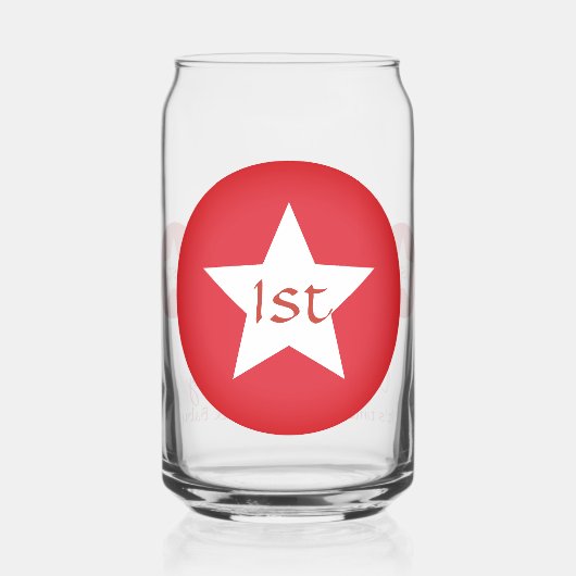 Moderne Schattigee Baby Keepsake Daddy Eerste Vade Blikvorm Glas (Achterkant)