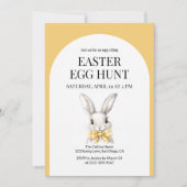 Moderne Schattigee Bunny Easter Egg Hunt Rabbit Ar Kaart (Voorkant)