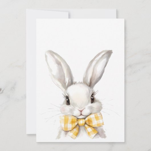 Moderne Schattigee Bunny Easter Egg Hunt Rabbit Ar Kaart (Achterkant)