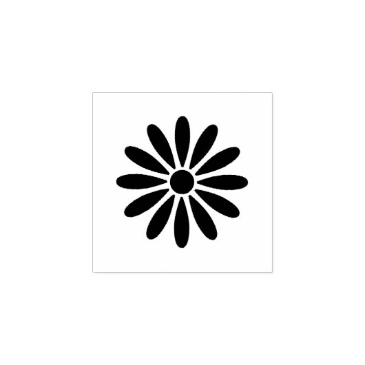 Moderne Schattigee Daisy Flower | Motif Rubber Sta Rubberstempel (Afrduk)