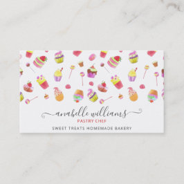 Moderne Schattigee desserts taarten bakkerij gebak Visitekaartje