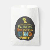 Moderne Schattigee Dino Dinosaur Kind Verjaardag D Bedankzakje (Voorkant)