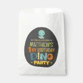 Moderne Schattigee Dino Dinosaur Kind Verjaardag D Bedankzakje (Voorkant)
