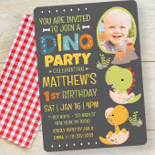 Moderne Schattigee Dinosaurus Dino Kind's Verjaard Kaart