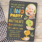 Moderne Schattigee Dinosaurus Dino Kind's Verjaard Kaart