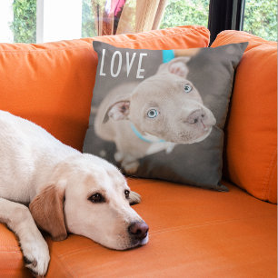 Moderne Schattigee foto Puppy Hondenliefhebber Mom Kussen