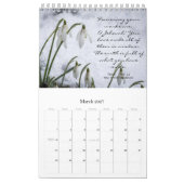 Moderne Schattigee fotografie bloeit religieus Kalender (Mar 2027)
