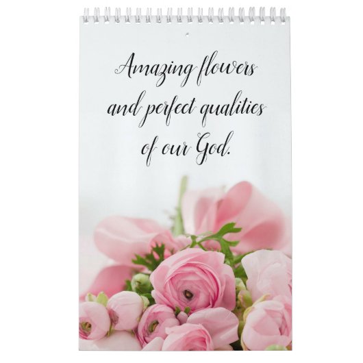 Moderne Schattigee fotografie bloeit religieus Kalender (Hoes)