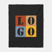 Moderne Schattigee gepersonaliseerde geschenken Zw Fleece Deken (Voorkant)