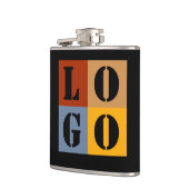 Moderne Schattigee gepersonaliseerde geschenken Zw Heupfles (Links)