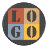 Moderne Schattigee gepersonaliseerde geschenken Zw Hockey Puck (Voorkant)