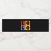 Moderne Schattigee gepersonaliseerde geschenken Zw Waterfles Etiket (Enkel label)