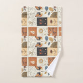 Moderne Schattigee katten uit het midden van de ee Bad Handdoek (Handdoek)