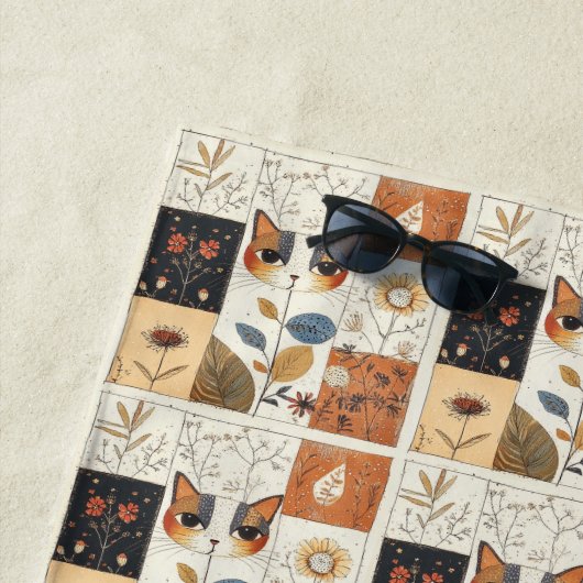 Moderne Schattigee katten uit het midden van de ee Strandlaken (In situ)