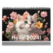 Moderne Schattigee Kattenbloem Dagelijks Maandelij Kalender (Hoes)