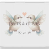 Moderne Schattigee kolibrie Sticker (Voorkant)