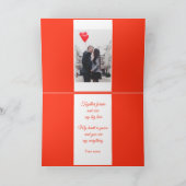 Moderne Schattigee liefde paar foto Valentijnsdag Feestdagen Kaart (Binnen)