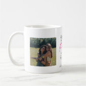 Moderne Schattigee meisjeszusterfoto Koffiemok (Links)