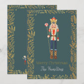 Moderne Schattigee Notenkraker Ballet Kerst Kaart (Voorkant / Achterkant)