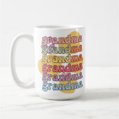 Moderne Schattigee oma liefde cadeau Koffiemok (Links)