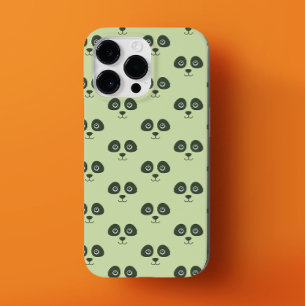 Moderne Schattigee Panda Face lichtgroen Case-Mate iPhone 14 Pro Max Hoesje
