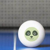 Moderne Schattigee Panda Face lichtgroen Pingpongbal (Net)
