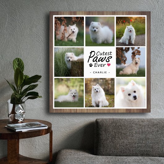 Moderne Schattigee poten ooit Schattige Pet Dog Ph Poster