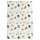 Moderne Schattigee ramadan Eid Mubarak Medium Cadeauzakje (Achterkant)