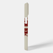 moderne Schattigee Rode Kant Beige Mode Case-Mate iPhone Case (Achterkant / Rechts)