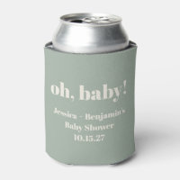 Moderne Schattigee Sage Groene Baby shower Aangepa