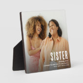 Moderne Schattigee SISTER-definitiefoto Fotoplaat (Voorkant)