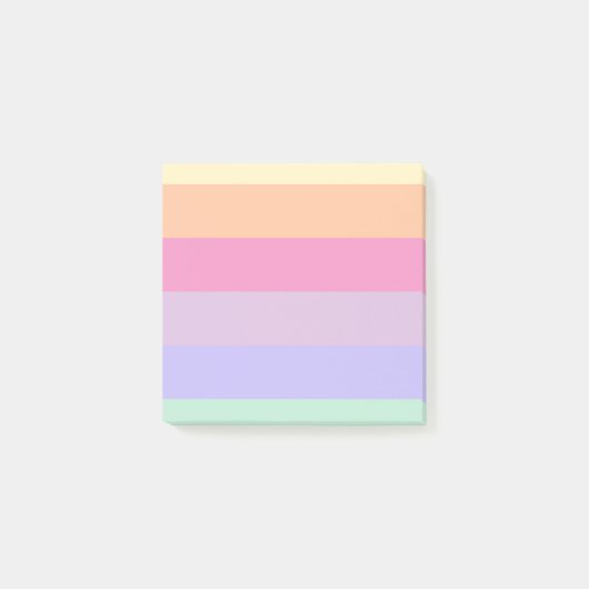 Moderne Schattigee Sjabloon Custom Gestreepte Rege Post-it® Notes (Voorkant)