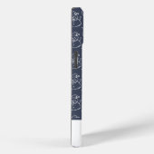 Moderne Schattigee Sneeuwman Custom Merry Christma Case-Mate iPhone Case (Achterkant / Rechts)