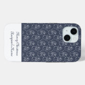 Moderne Schattigee Sneeuwman Custom Merry Christma Case-Mate iPhone Case (Achterkant (horizontaal))